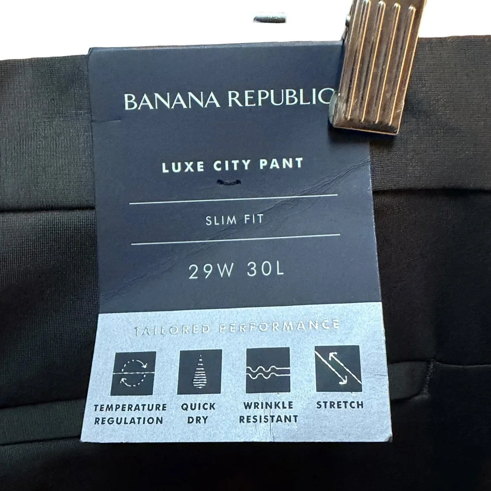 Banana Republic Pants Mens 29x30 Olive Luxe City Pant Slim Core Temp Chino